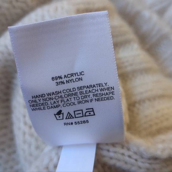 Express Fuzzy Oversize Mock Neck Sweater - EUC - Size M - Picture 3 of 3